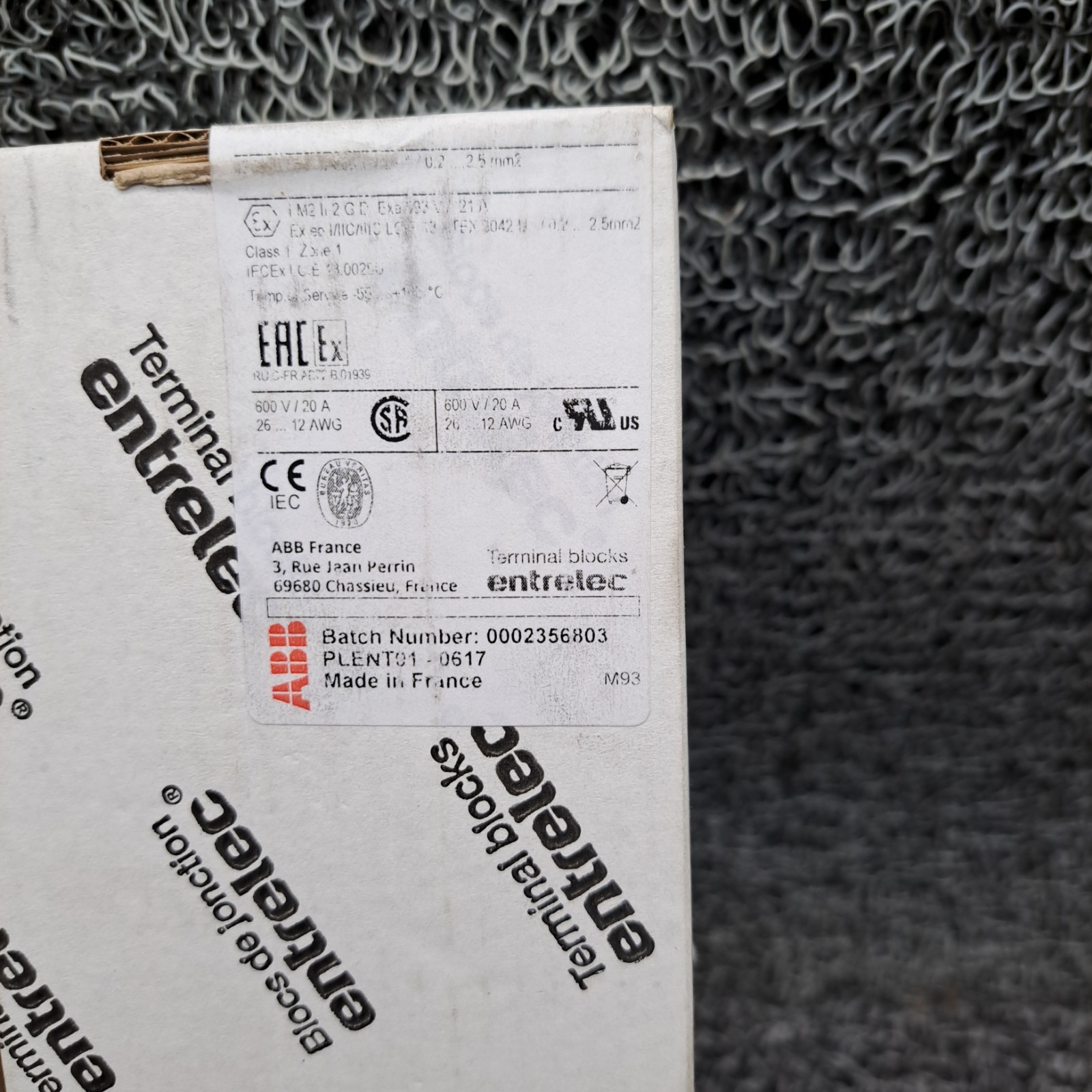 ABB entrelec 1SNK705210R000 Terminal Blocks Lot 30