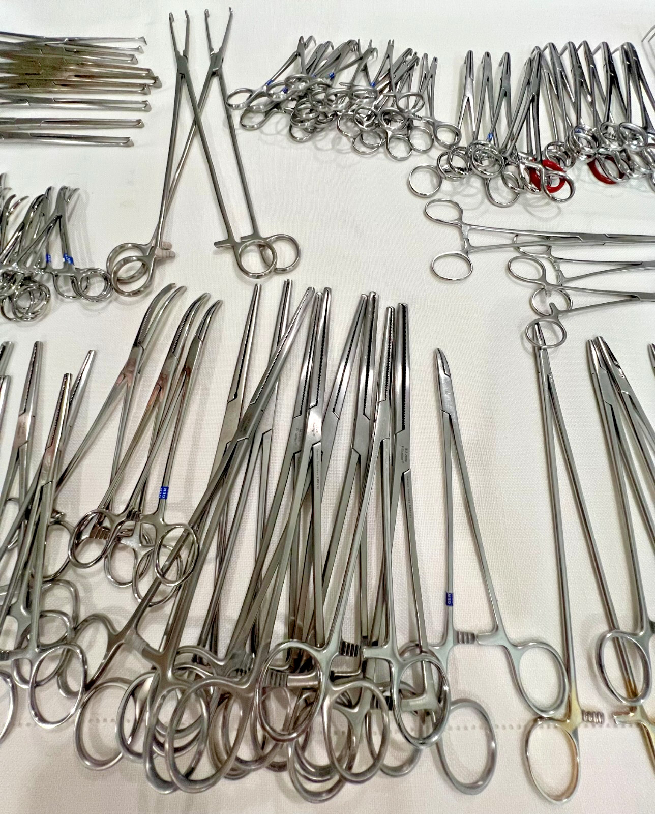 Assorted Lot of 108 Various Brand & Size Of OR Medical Surgical Instruments, S.S