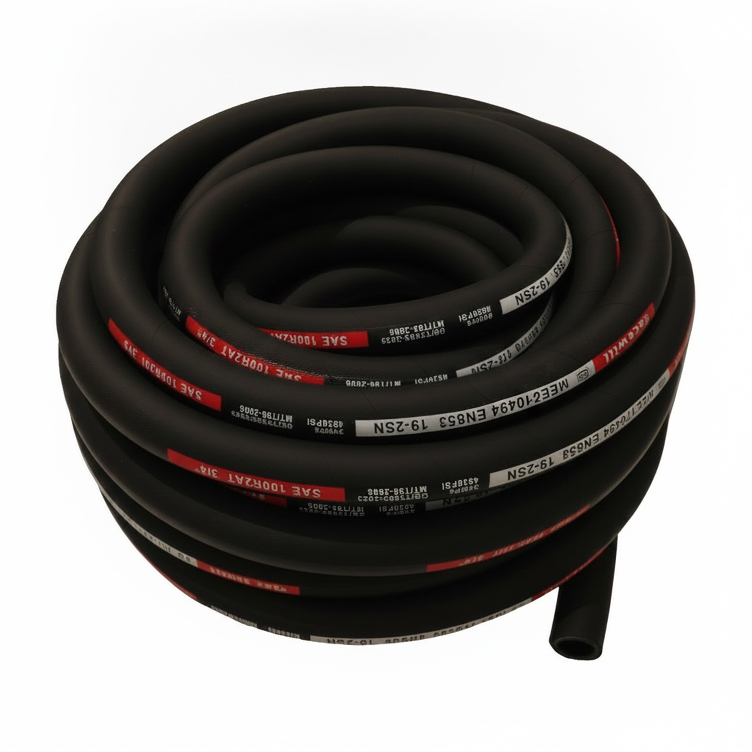 Hydraulic Hose Kit 33FT Hose + Straight 3/4″ JIC Female & 3/4″ NPTF Male Fitting