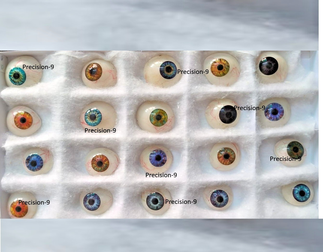 Ophthalmology Artificial Eyes Mixed Bulk Collection Prosthetic Eye 20PC