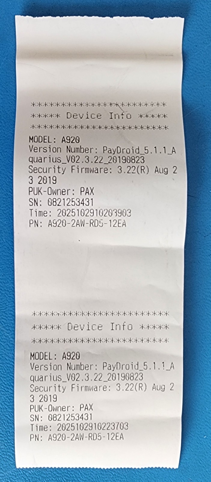 PAX A920 Android Based POS Payment Terminal 5″ touchscreen 4G, Wi-Fi with Cable