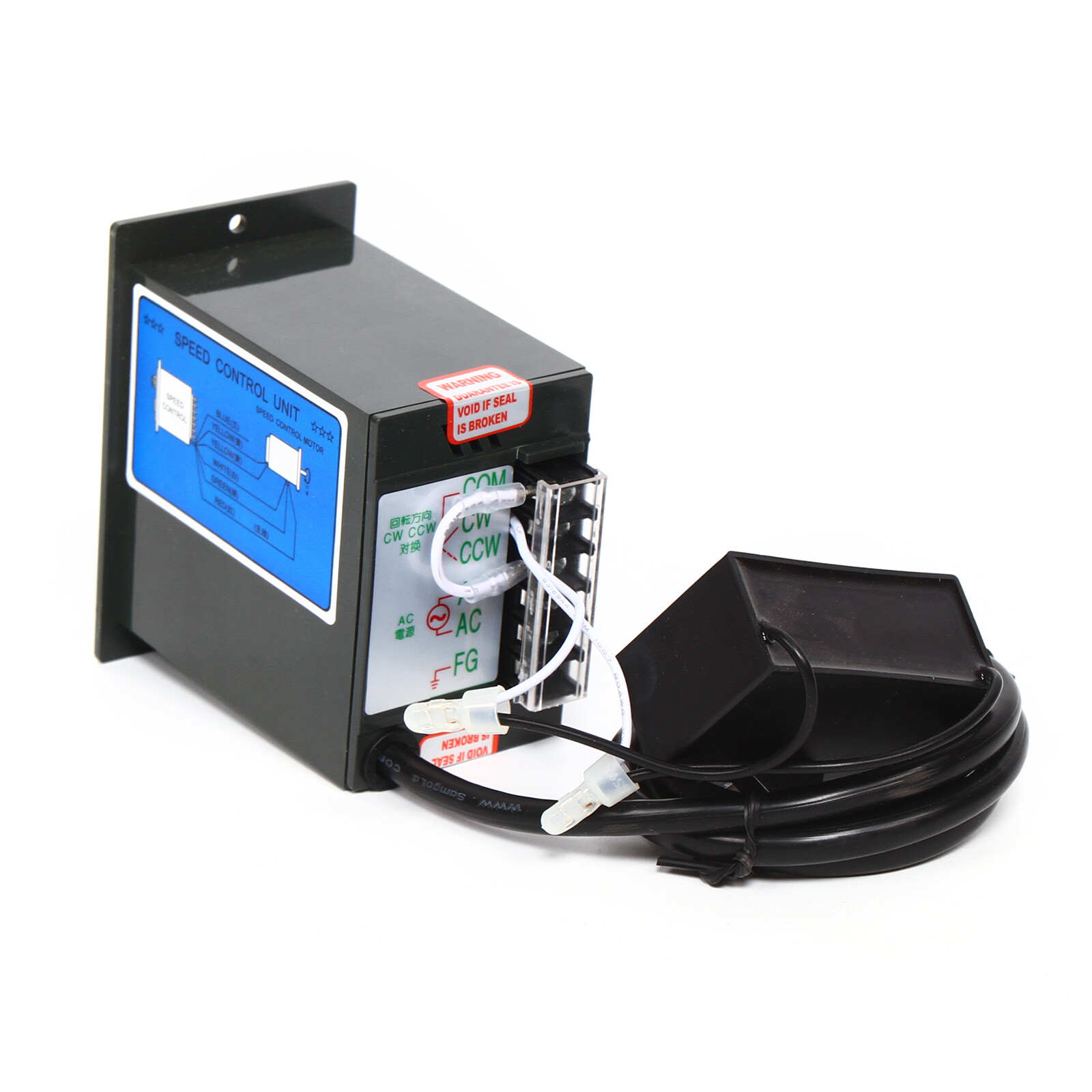 110V 60W AC Gear Motor Electric Variable With Speed Controller Single-phase 1:10