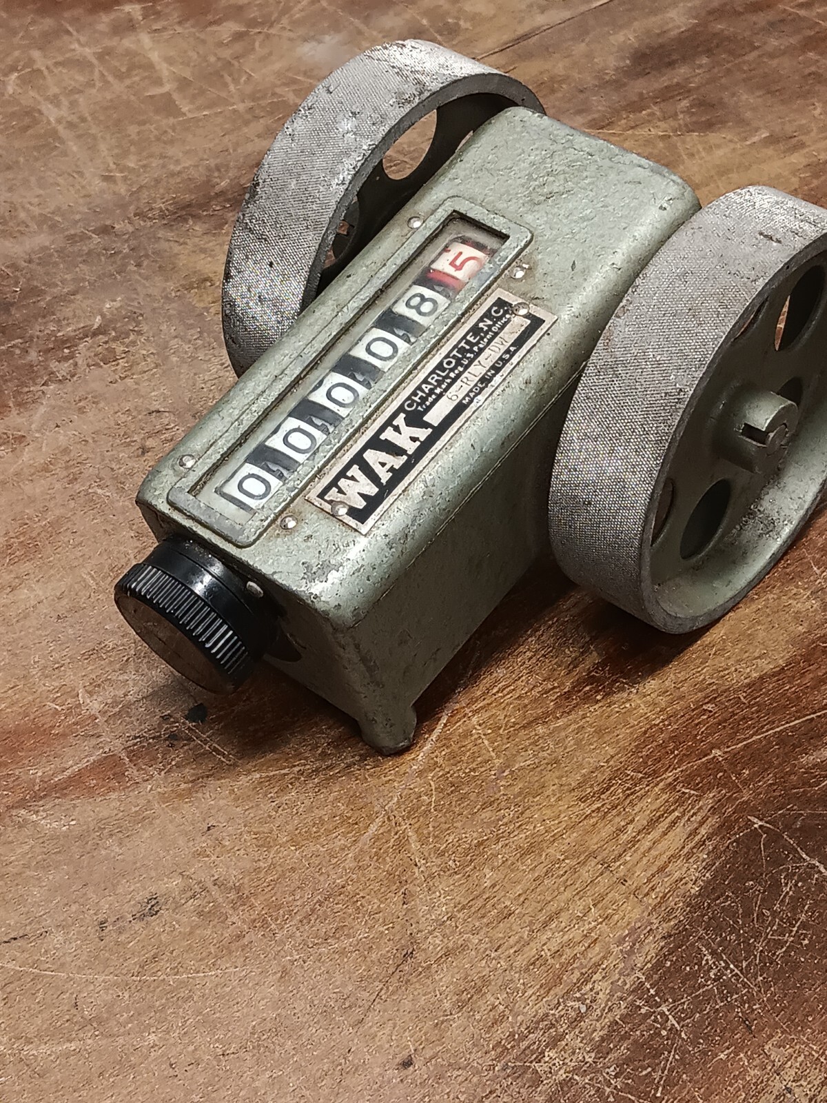 Vintage Fabric WAK 6-RLY-DW Analog Mechanical Counter 6RLYDW Steam Punk