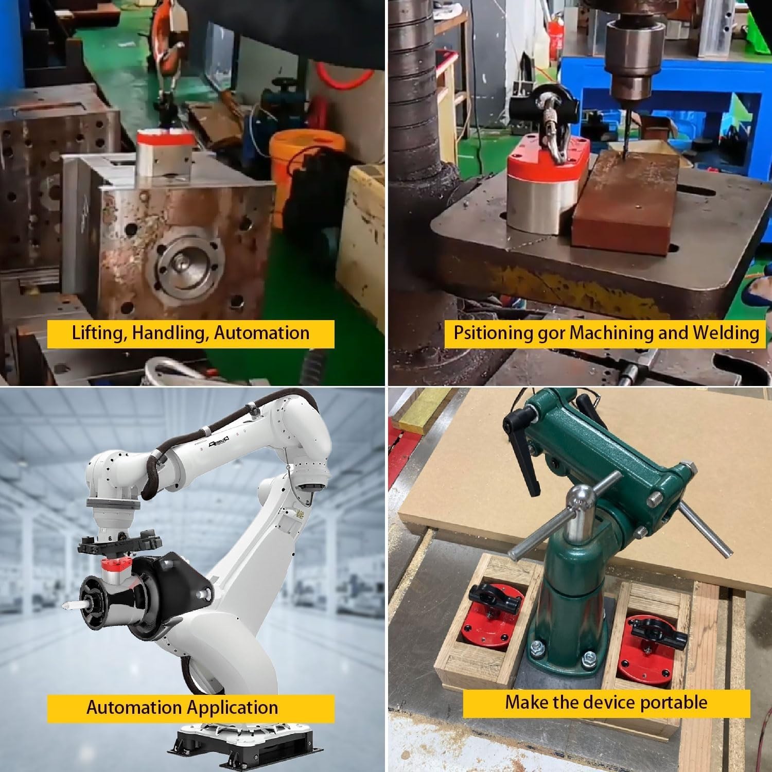 Magnetpro Switchable Magnet 220 LB Force, On/Off System for Welding & Lifting