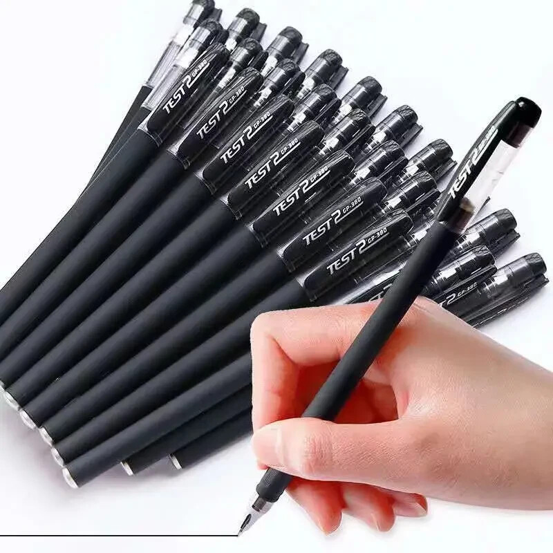 Test 2 GP-380 Black Gel Pen Pack of 10 – Sleek and Smooth for Effortless Writing