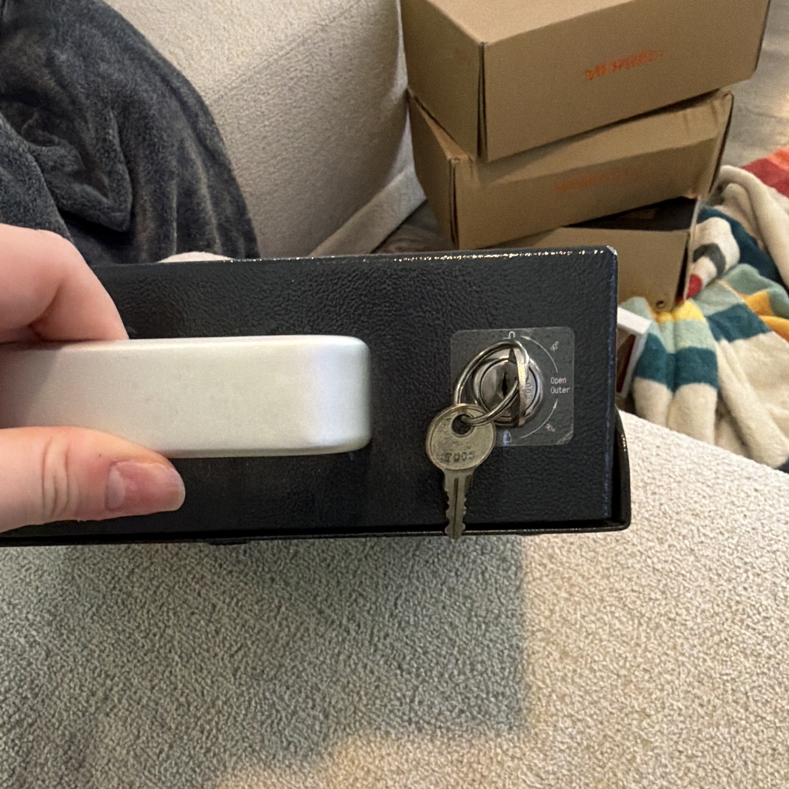 Smittybilt Portable Lock Box Heavy Duty Steel with Keys
