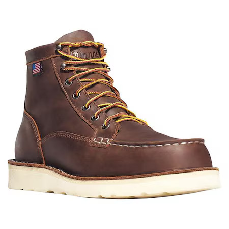 Danner 15564 Men’s 6-Inch Work Boot, 10 D, Steel Toe, 6 In H, Brown, 15564