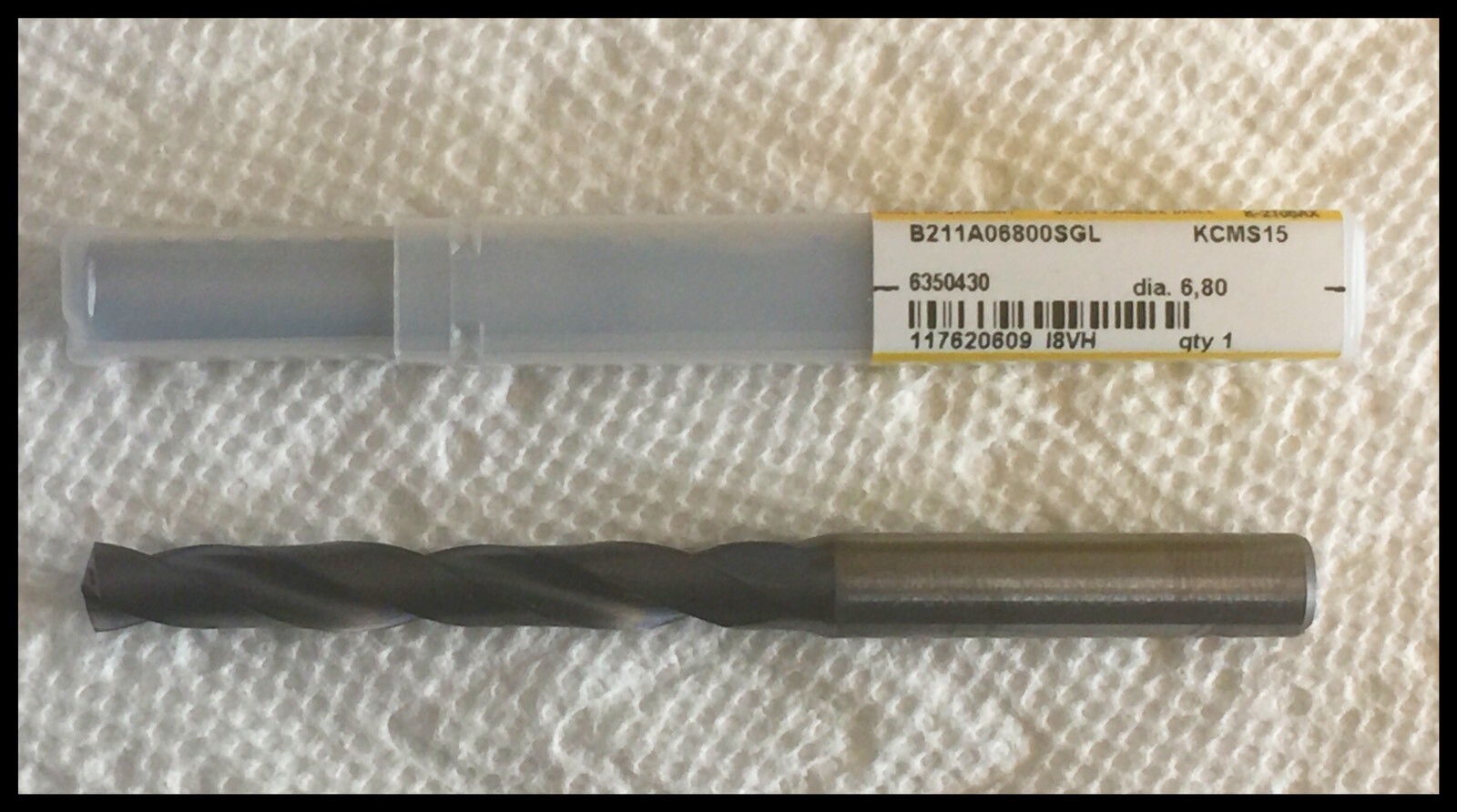 Kennametal B211A06800SGL KCMS15 6.800MM 6X Ø Dynapoint Carbide Drill TiAlN COAT