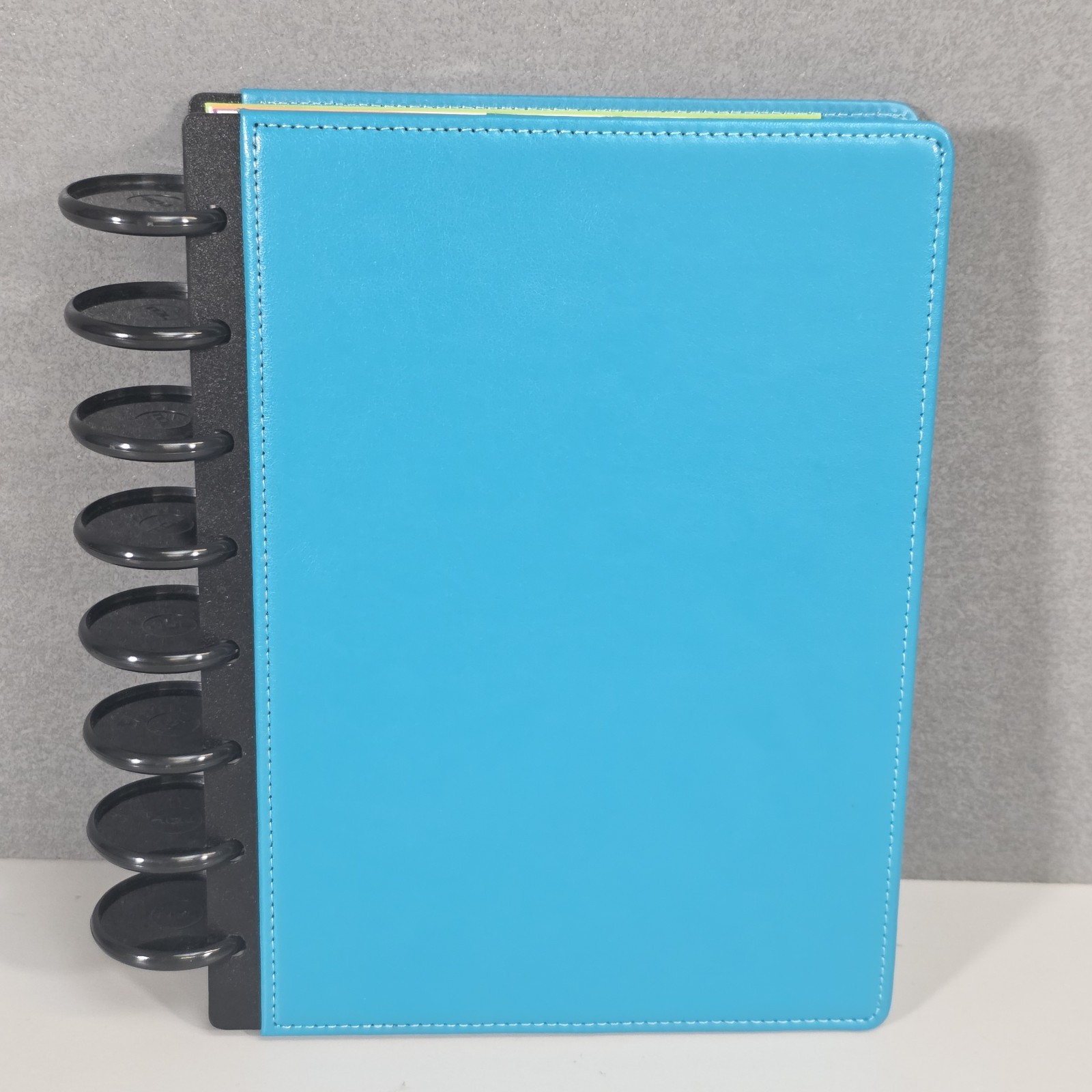 TUL Discbound Teal Junior Notebook With Smooth Leather Cover Pre-owned EUC