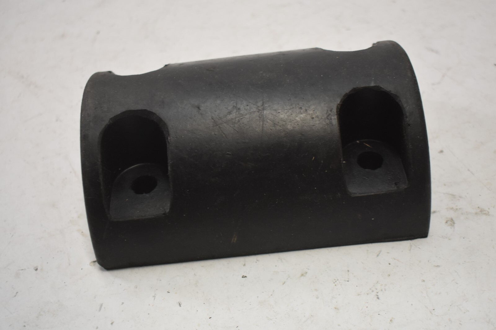 Lot of 2 Rubber Half Oval 4 Hole Dock Bumpers 8″ x 5-1/4″ x 3-5/8″ Replacements