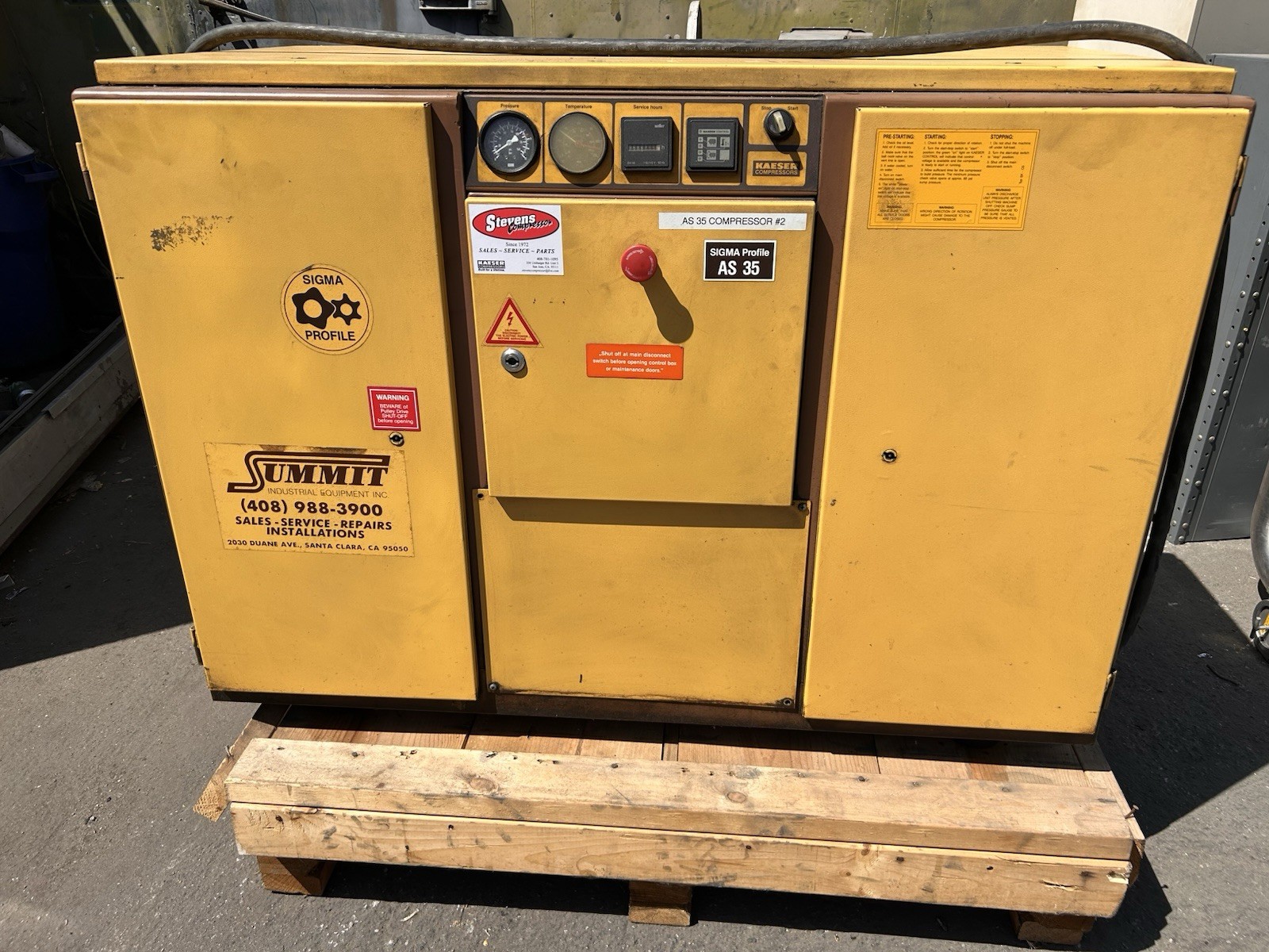 Kaeser Sigma Profile AS 35 Rotary Screw Air Compressor 35 HP