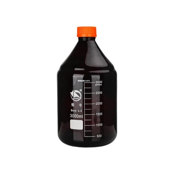 Sample Bottle Lab Supply 100ml-5000ml Amber Borosilicate Reagent GL45 Cap