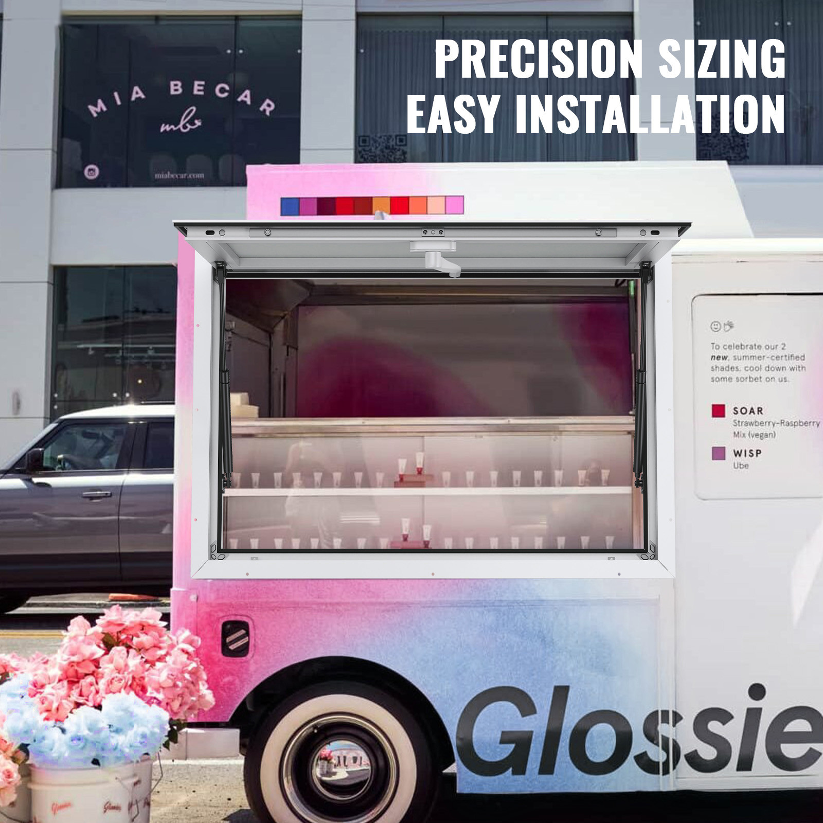 36″L x 24″W Concession Stand Serving Window Food Truck Service Awning