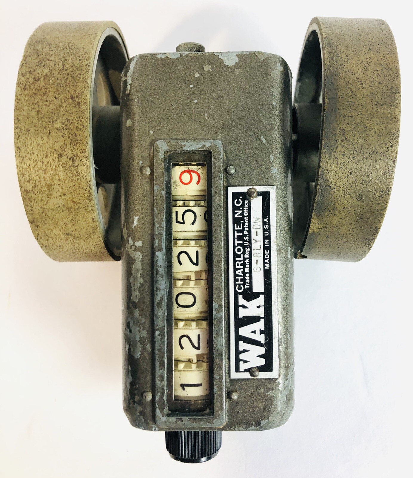 Vtg Antique Fabric WAK 6-RLY-DW Analog Mechanical Counter 6RLYDW Steam Punk Old