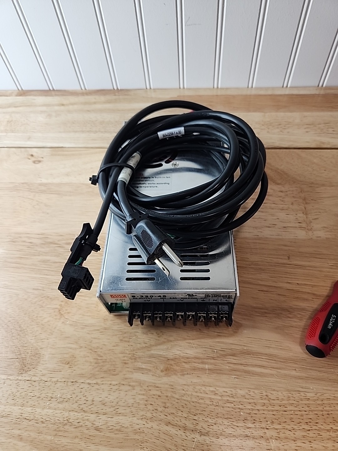 Meanwell S-320-48 Input: 120/240VAC Output: 48VDC 6.5A Power Supply Unit Used
