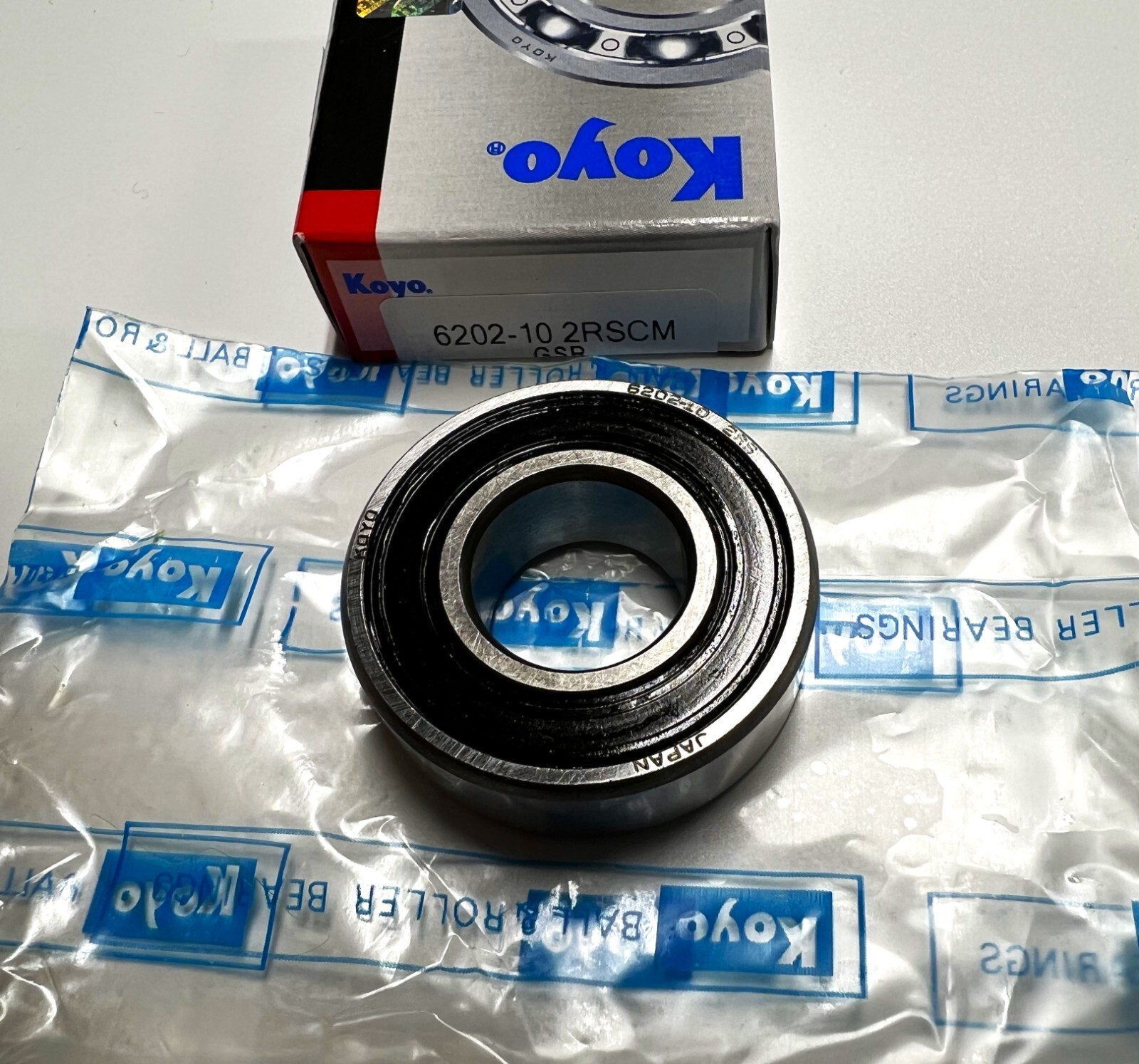 2(Pack) 6202-10 2RSCM KOYO 2 RUBBER SHIELDED BALL BEARING 5/8″ X 40mm X 12mm NEW