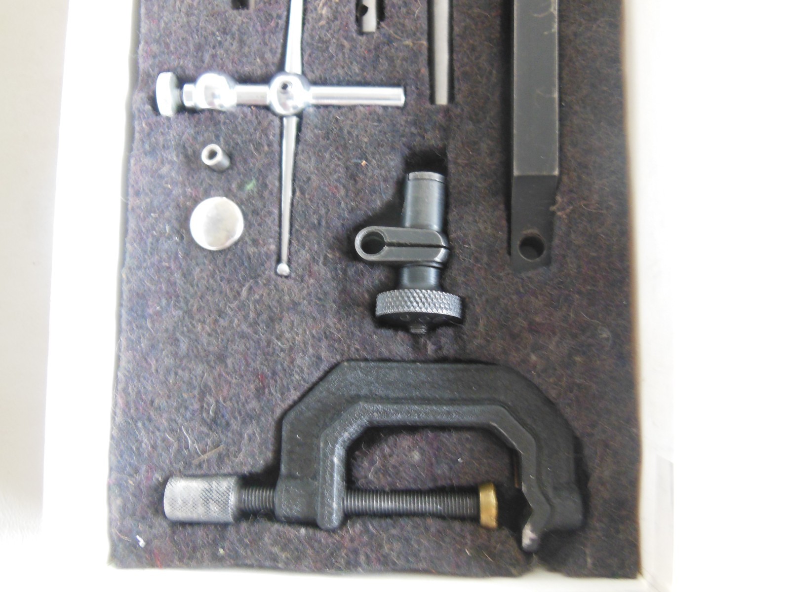Starrett No. 196 Plunger Back Dial Indicator with Accessories