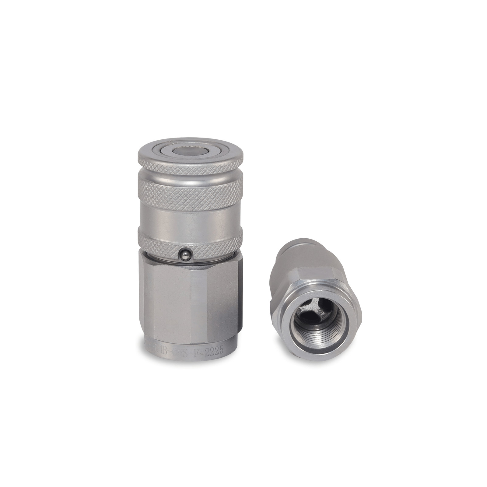 1/4″ Flat Face Hydraulic Quick Couplers Set – 3/8″ SAE Thread