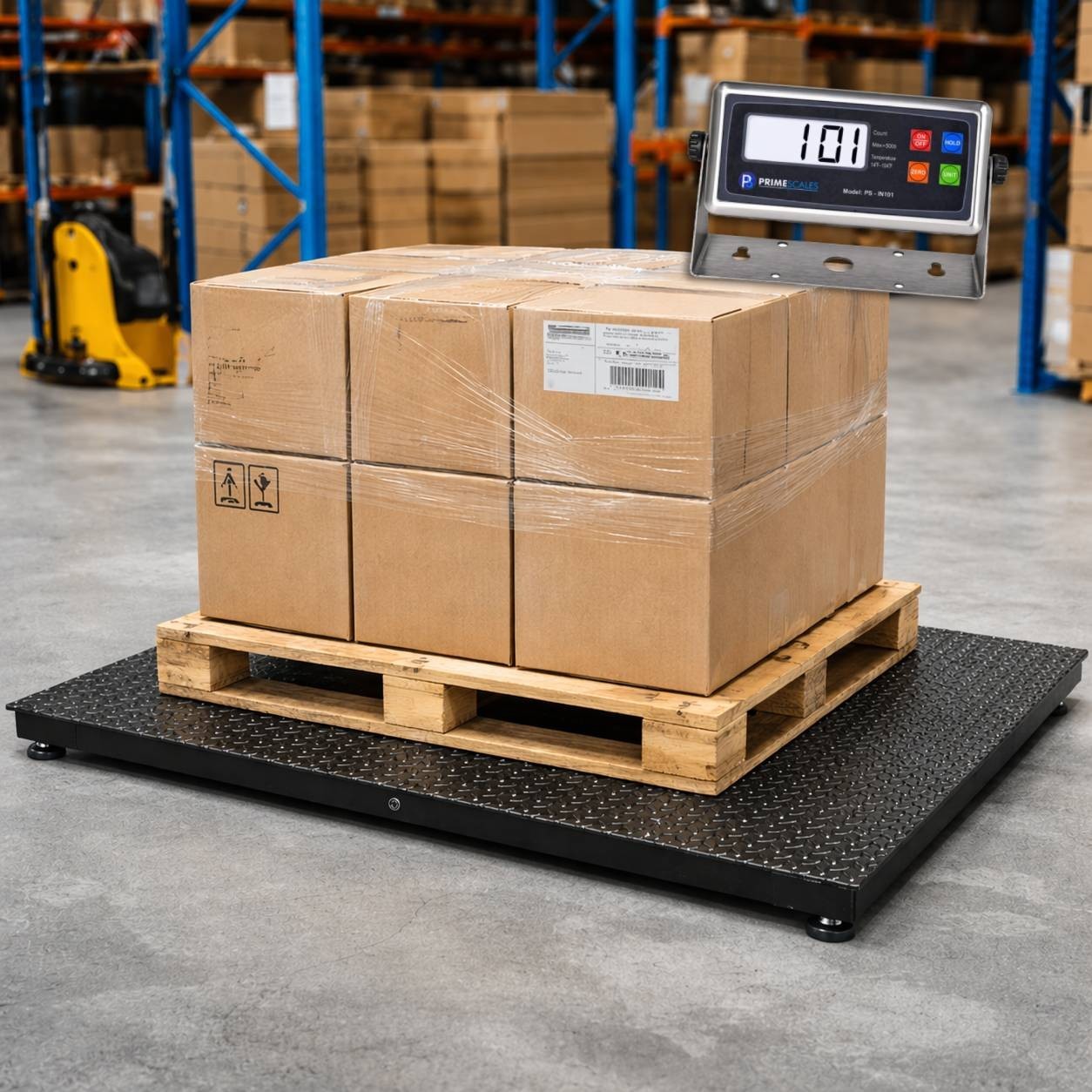 New 24″x24″ Floor Scale 1000 lb x 0.2 lb Industrial Shipping Scale Black