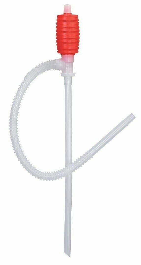 Hand Siphon Drum Barrel Pump 15 30 55 Gal Polyethylene Suction Manual Squeeze