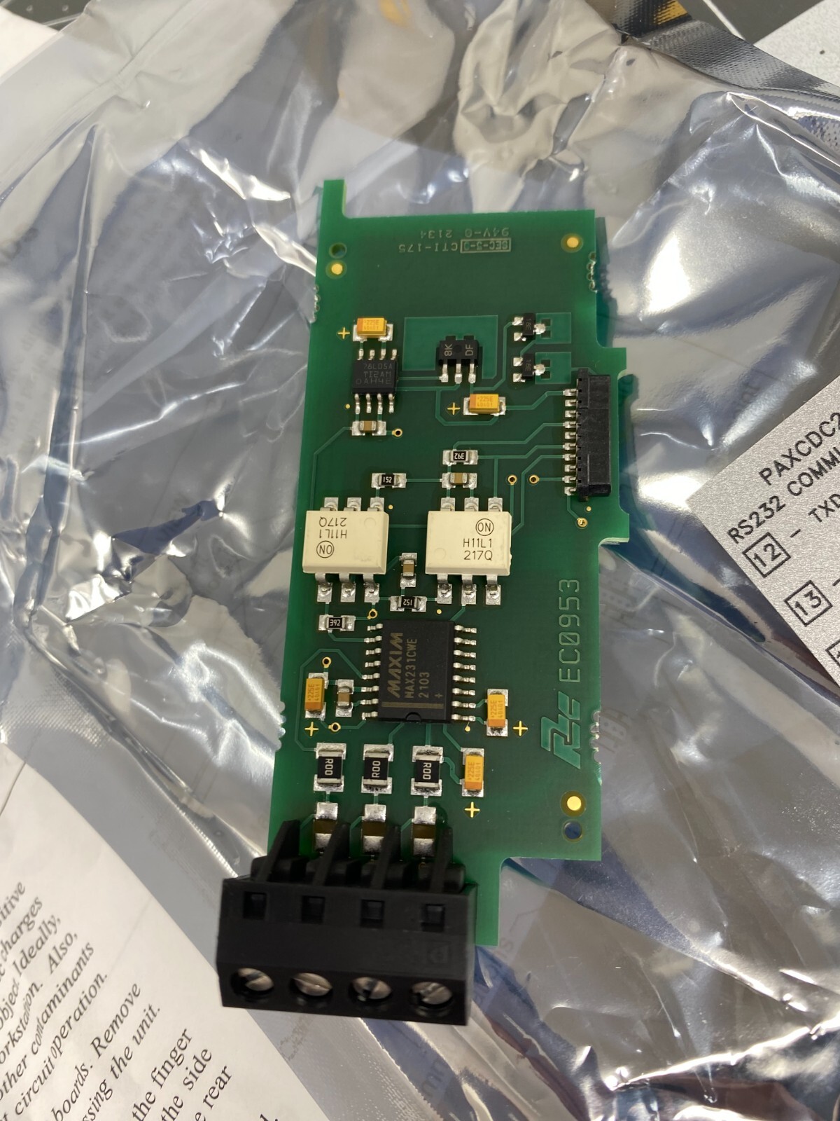 RED LION CONTROLS PAXCDC20 RS232 Serial Communications Output Card (NEW)
