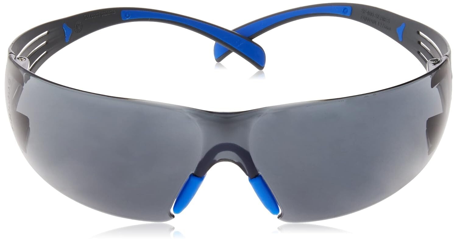 3M SecureFit Safety Glasses SF402SGAF-BLU, Blue/Gray