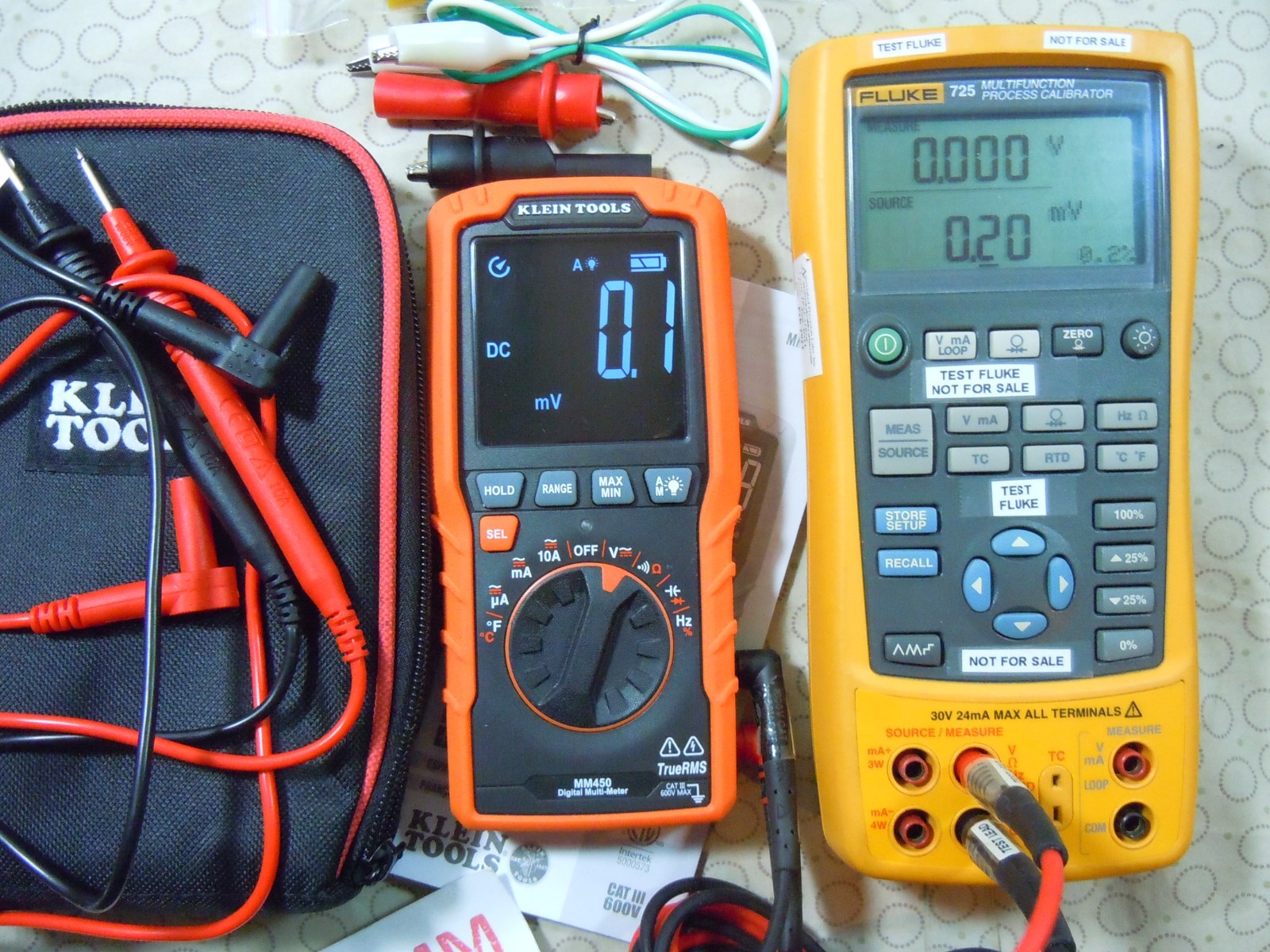 KLEIN TOOLS MM450 TRMS MULTIMETER WITH ACCESSORIES + KLEIN CASE – 0208304.