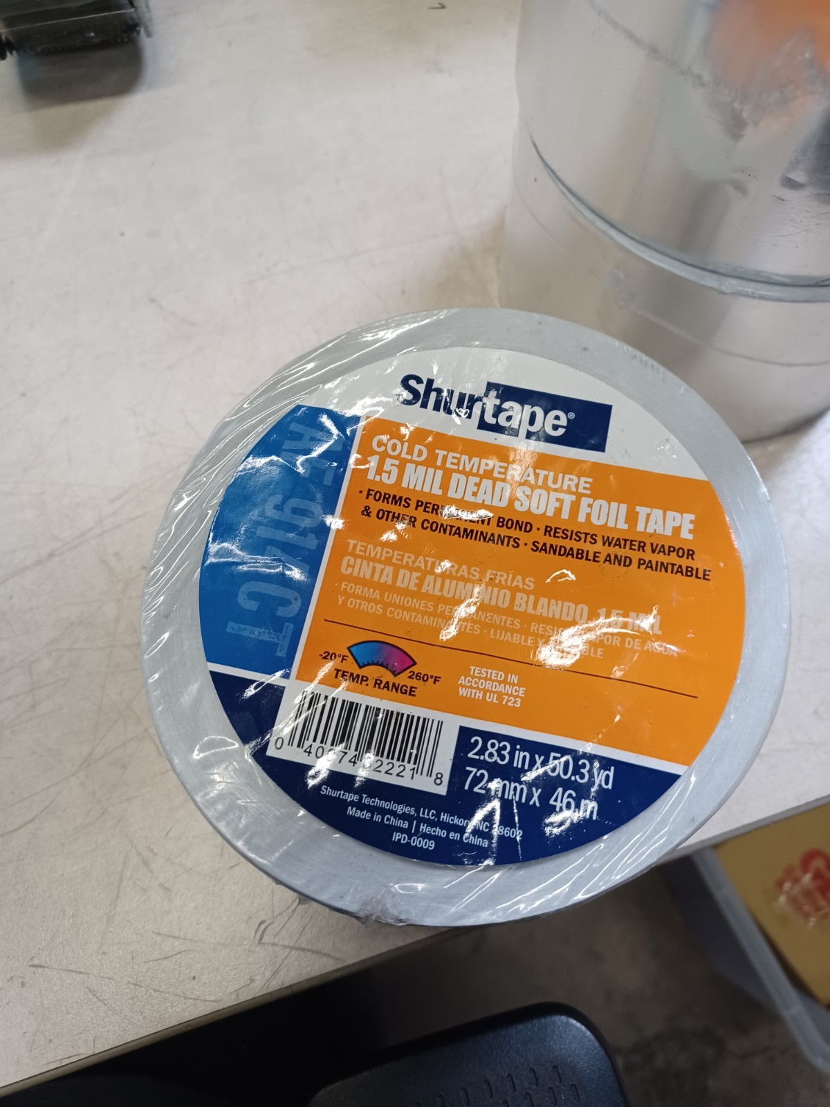 Lot Of 5 Shurtape Cold Temperature 1.5 MIL Dead Soft Foil Tape AF 914CT