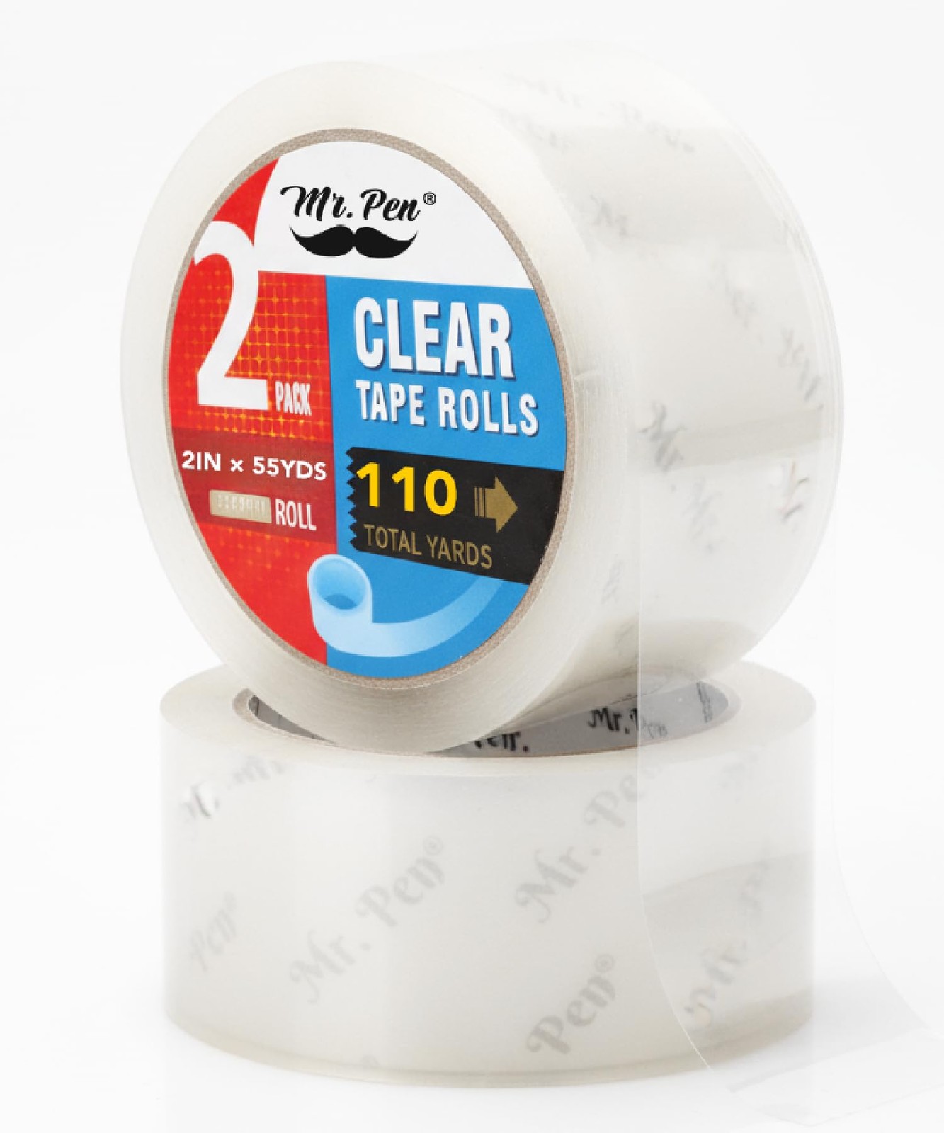 Packing Tape, 2 Pack, 2 Inch Wide, 60 Yards, 1.9mil, No Smell, Clear Packing…