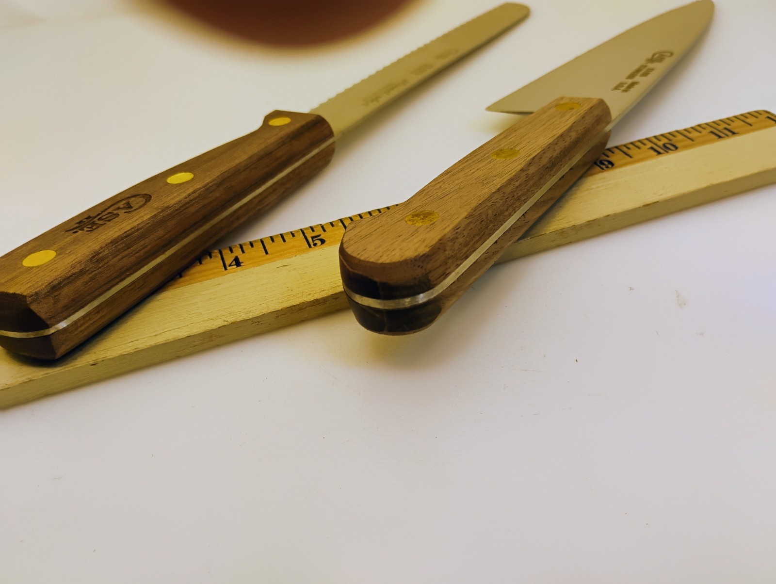 Case XX USA Set (2) 8″ Cooks Knife & Scalloped Edge Slicer Wood HandleFactory2nd