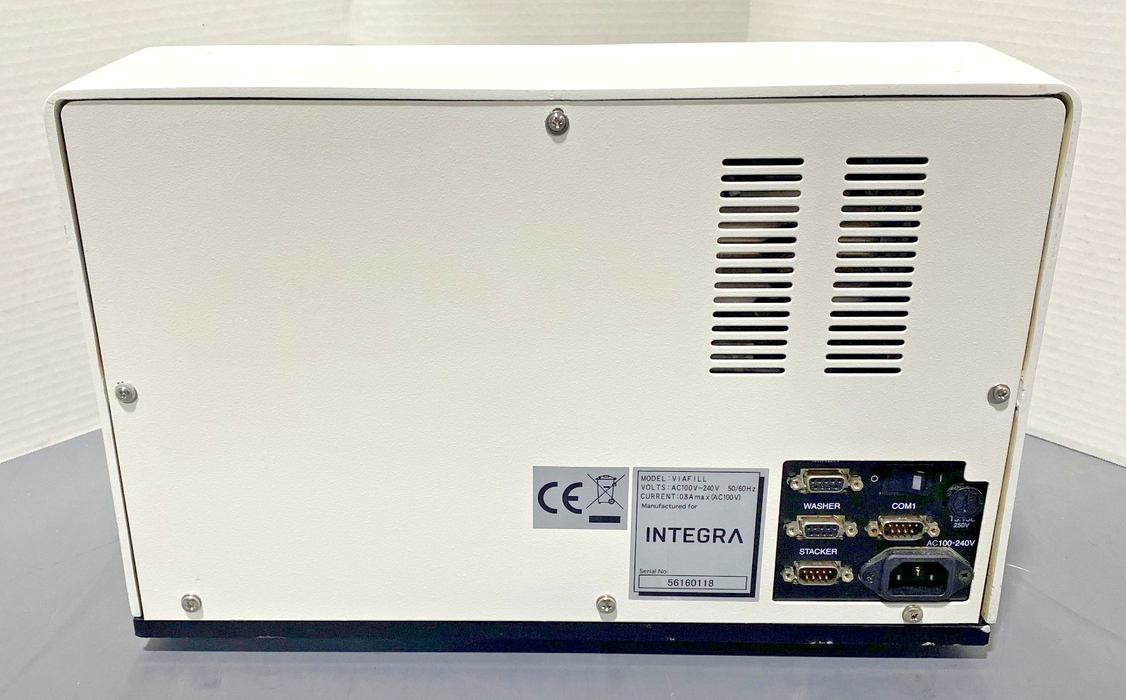 Integra Viafill Rapid Reagent Dispenser AC100V-240V 50/60 Hz Power Tested