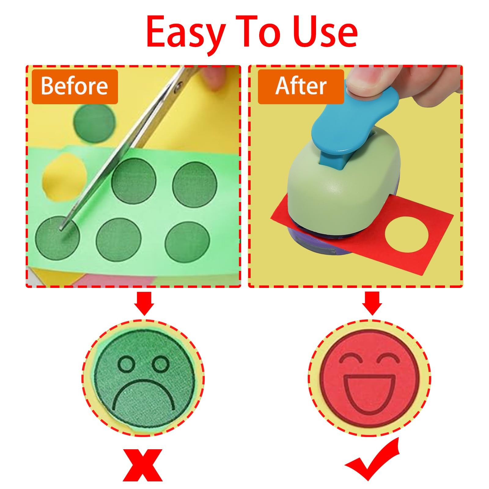 0.63 Inch 16mm Circle Hole Punch For Craft Paper Shapes Scrapbook DIY Arts