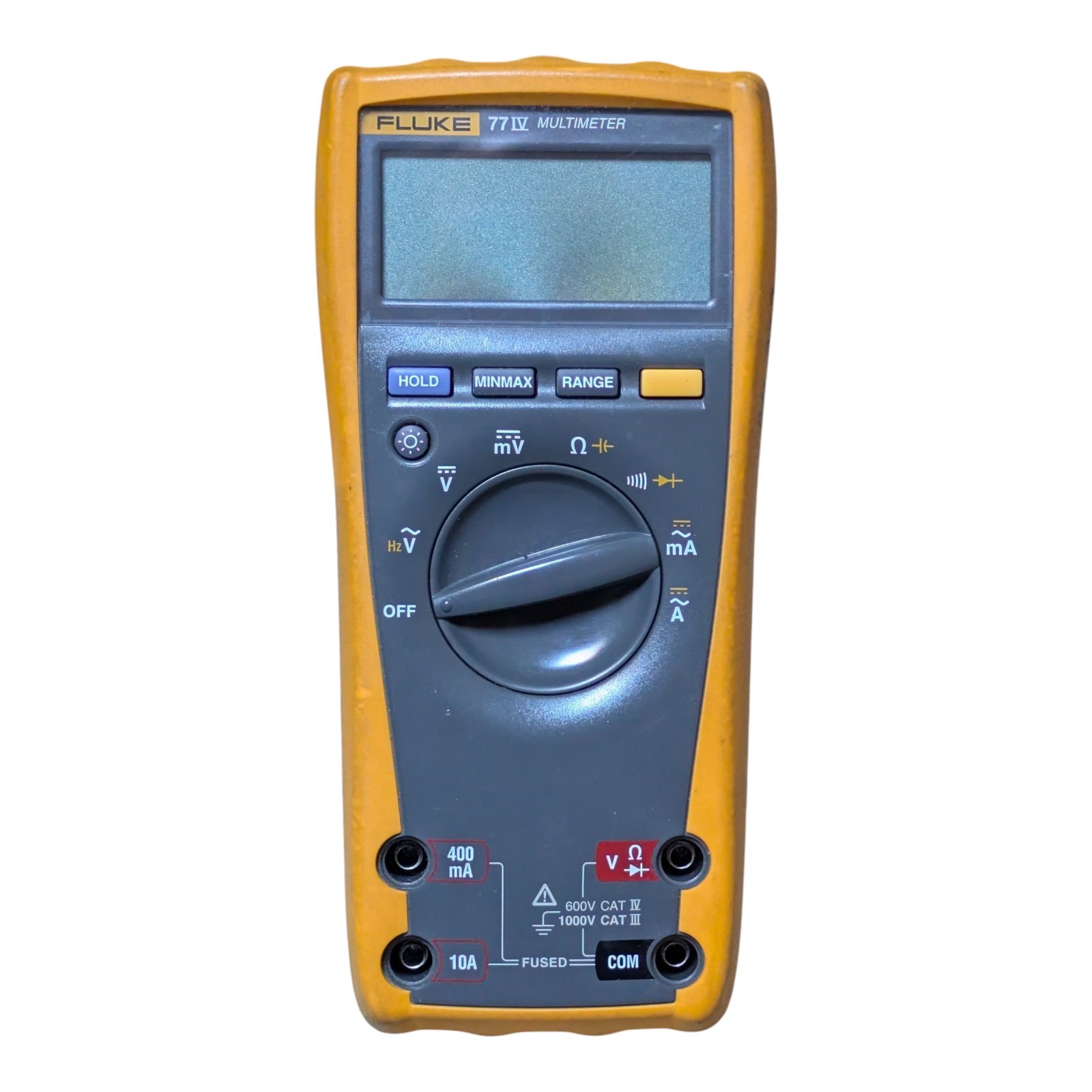 FLUKE 77-IV Multimeter W/ Leads + Magnetic Hanging Strap TPak Very Nice