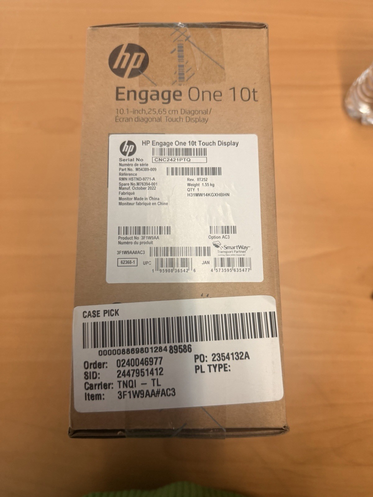 HP Engage one 10T Touch Display M54389-009