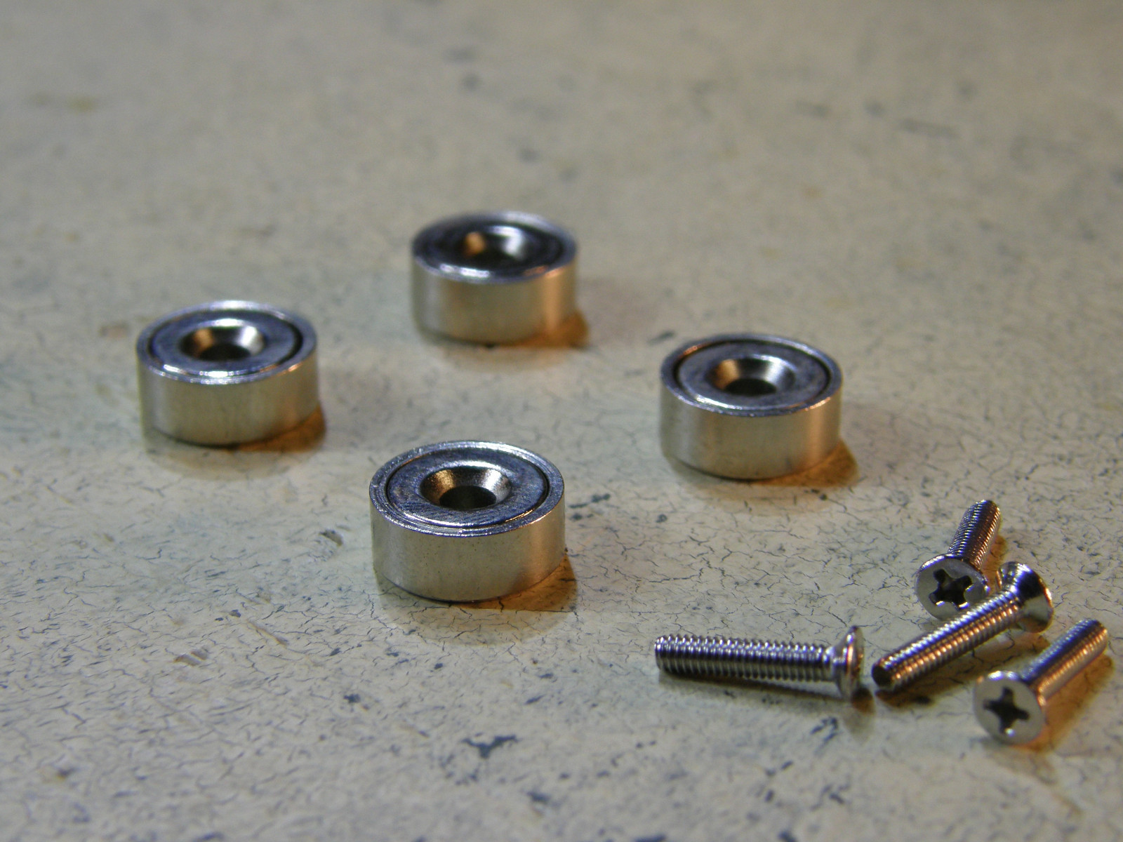 Magnet Pot Cup Door Catch / Strike Plate / 10mm 12mm 16mm 25mm / with Screws