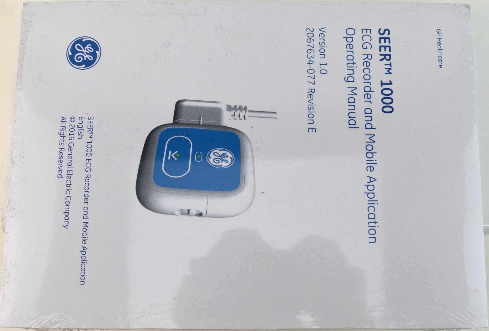 GE SEER 1000 7 Day Digital Holter Recorder Kit