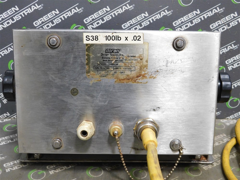 USED Doran Scales Inc. 7400XLM Digital Scale Indicator nMAX 10000d 115-230 VAC