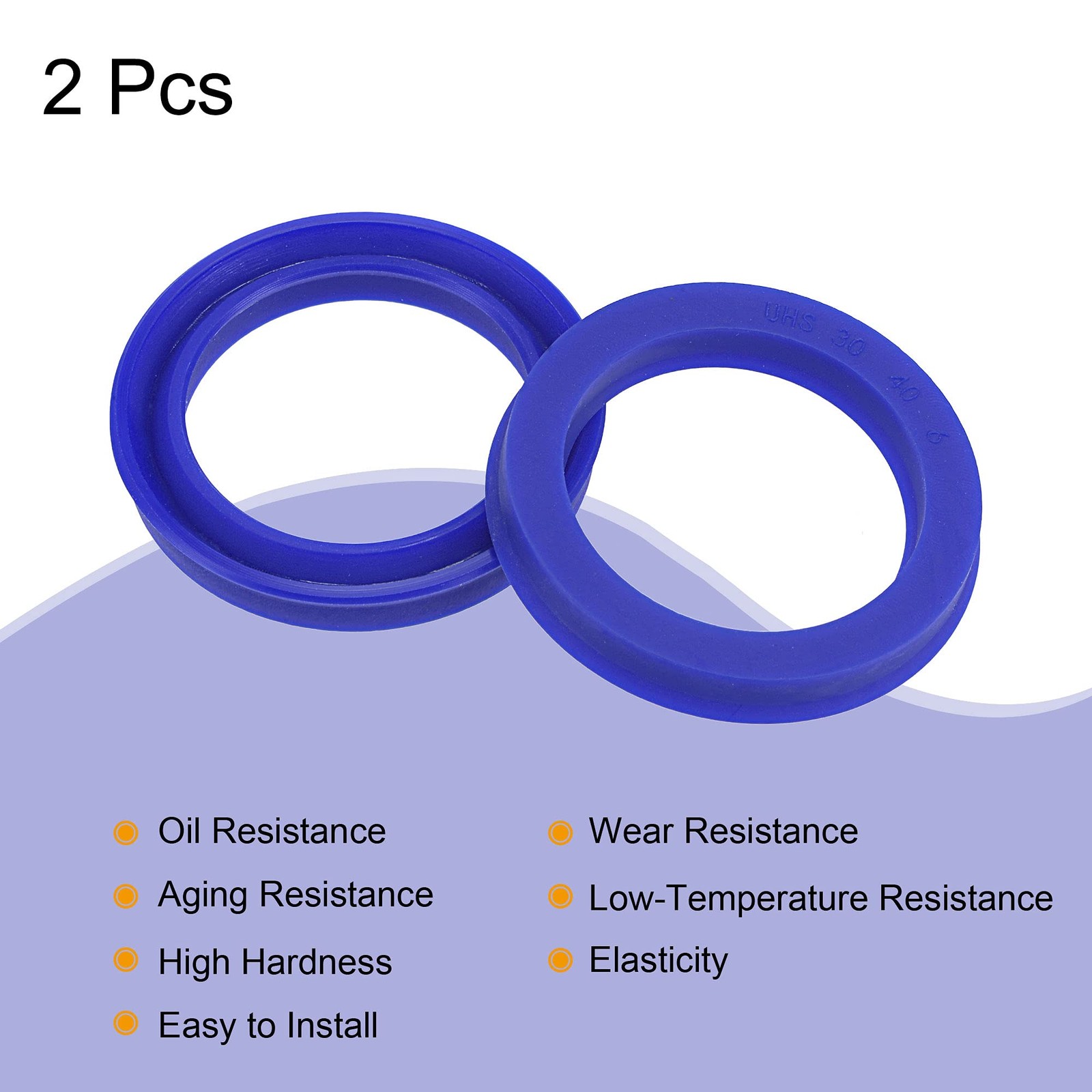 MECCANIXITY UHS Radial Shaft Seal 30mm ID x 40mm OD x 6mm 30x40x6mm, Blue