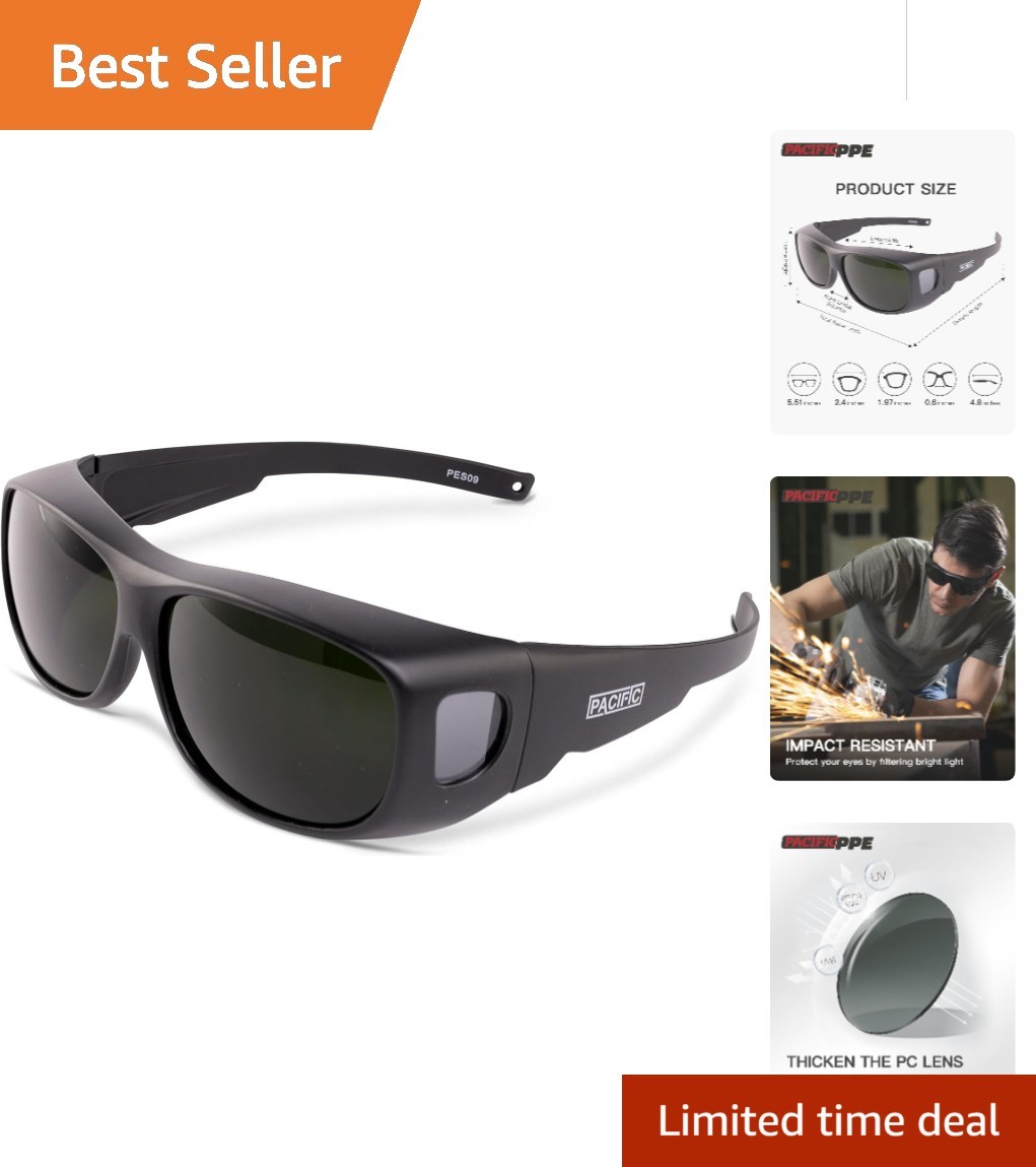Comfortable Lightweight Welding Safety Glasses with IR Shade 5 for Everyday Use