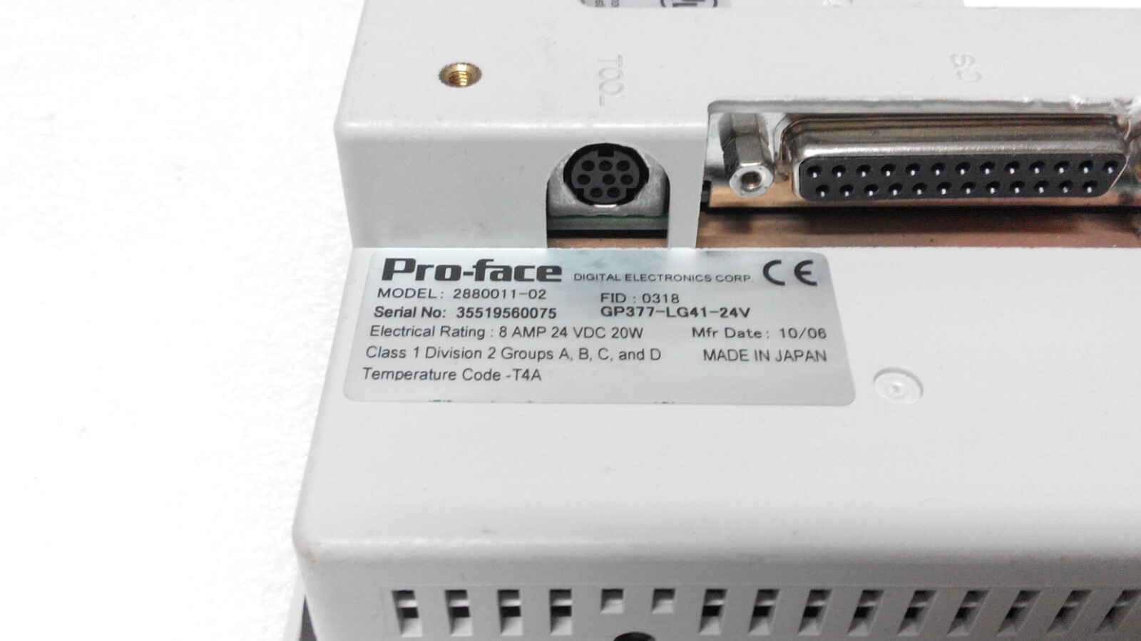 PRO-FACE 2880011-02/GP377-LG41-24V