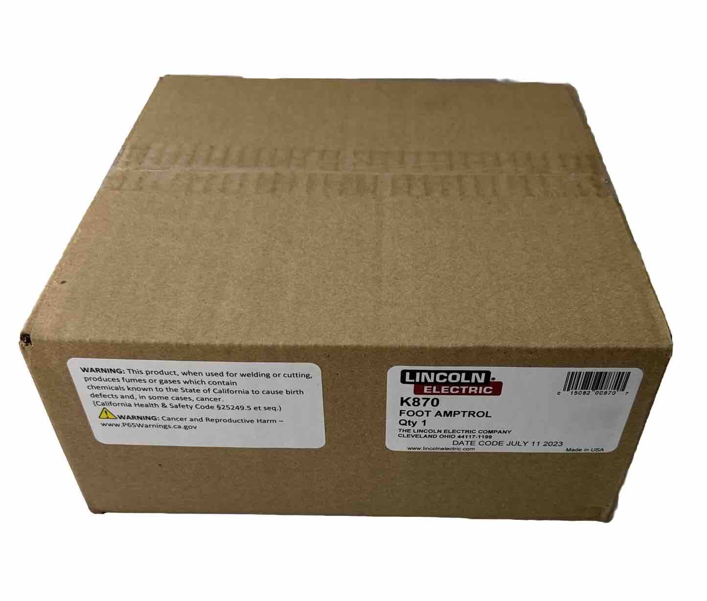 Lincoln Electric K870 Foot Amptrol, 6 Pin. WELDING AMPTROL. 25FT (7.6M).