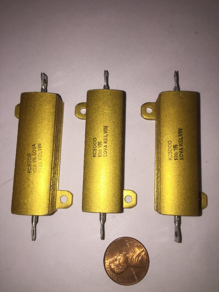 10 Ohm 50 Watt 1% Tolerance Resistor By SOVA KELVIN Brand New 3 Pack
