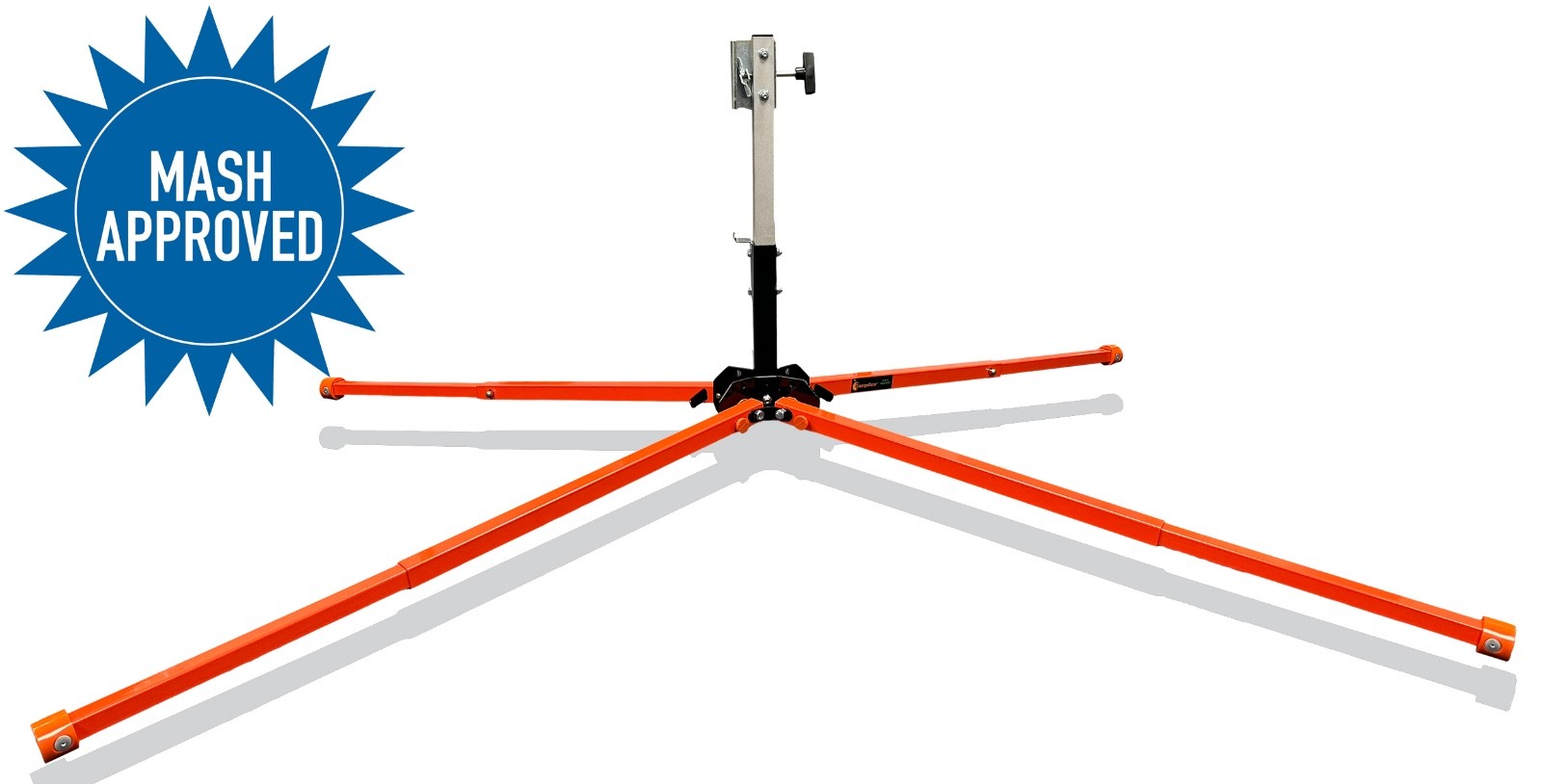 Compact Steel Traffic Sign Stand Kick Release 41″ Extendable Legs Road