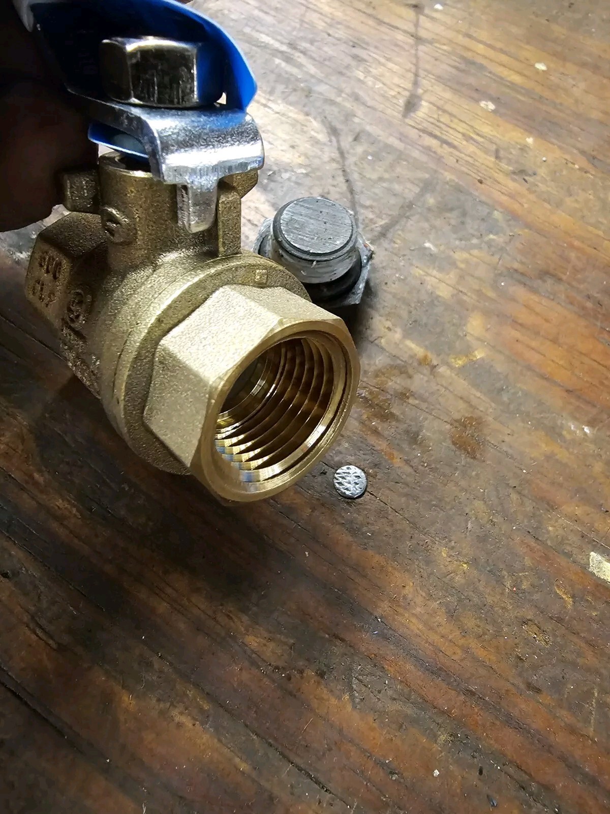 NIBCO 1/2″ THREADED BRASS BALL VALVE LEAD FREE TFP600A-LF