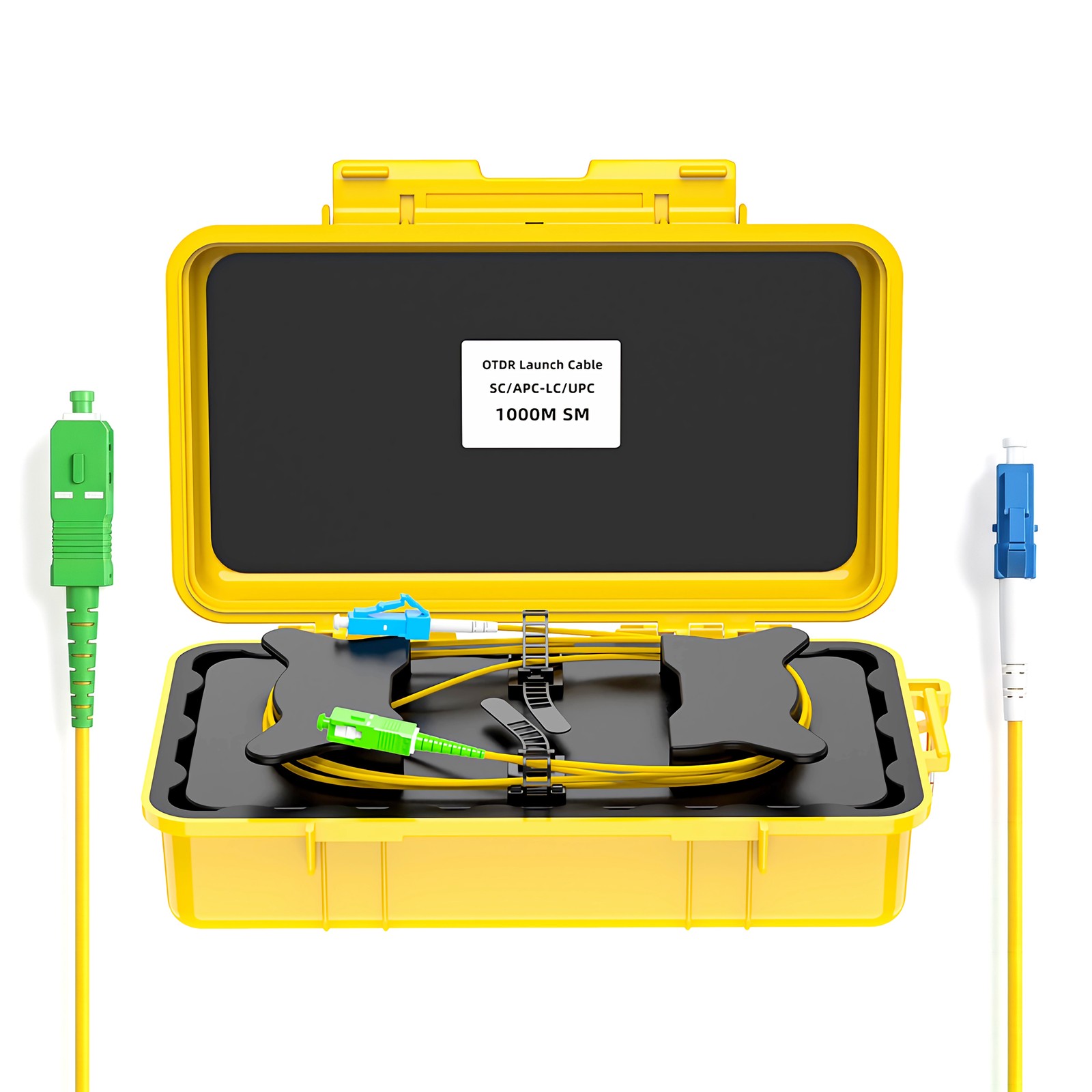 1000m OTDR Launch Cable Box Single Mode SC/APC-LC/UPC Dead Zone Eliminator