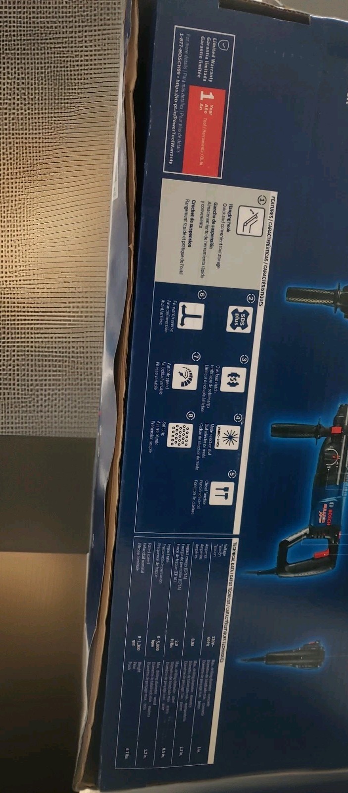 Bosch 11255VSR Bulldog Xtreme Corded 120v 1″ SDS-Plus Rotary Hammer Drill