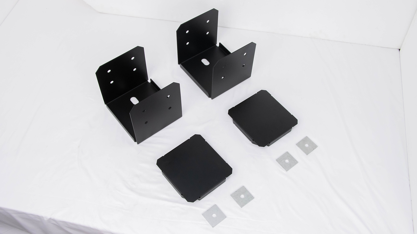 New 2-Pack 10×10 Post Base for Concrete with 1-Inch Standoff Pergola Bracket Kit