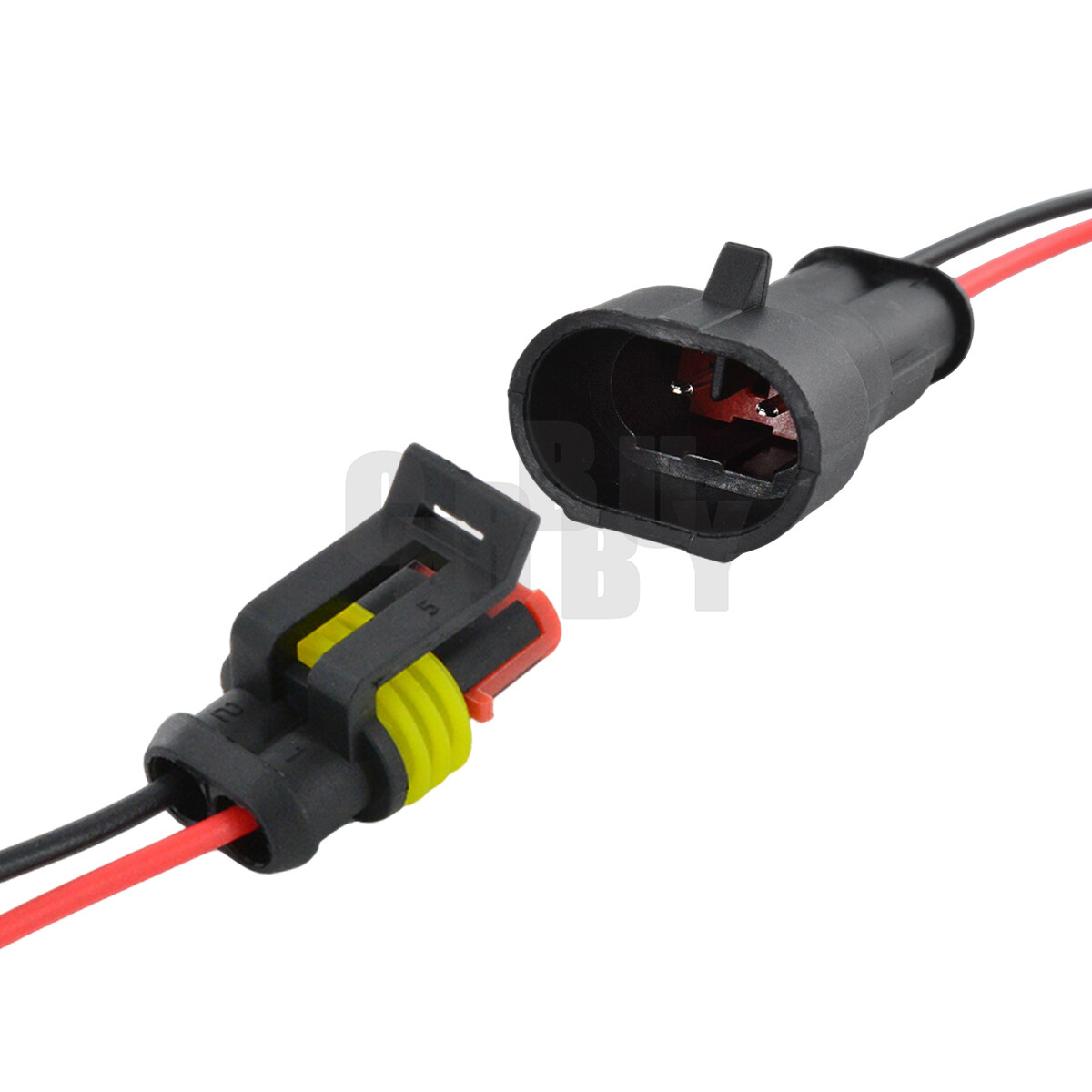 20x Waterproof Electrical Wire Connector Plug Cable Superseal Amp/Tyco 2Pin 12V