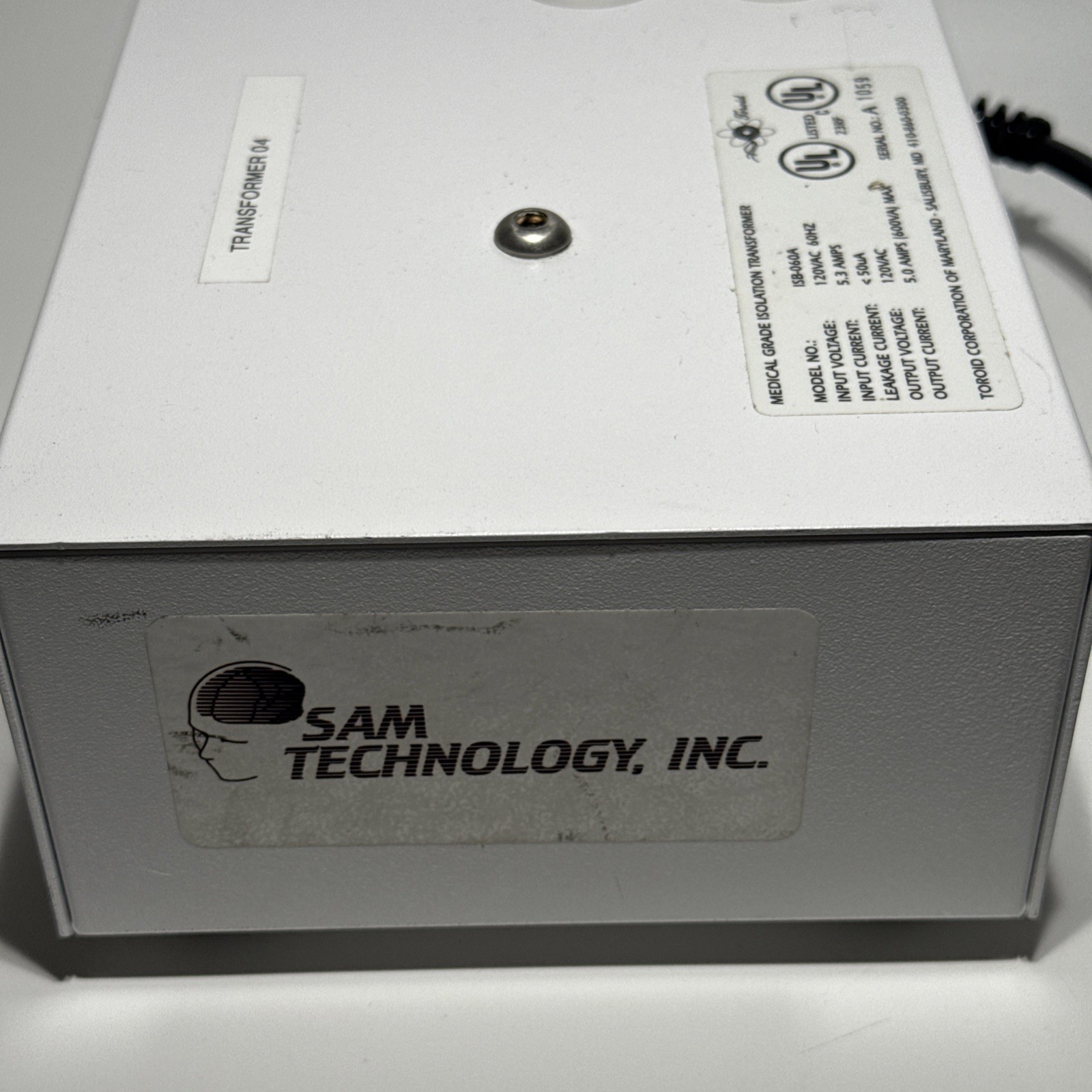 Toroid Medical Grade Isolation Transformer ISB-060A 4 Outputs 120V