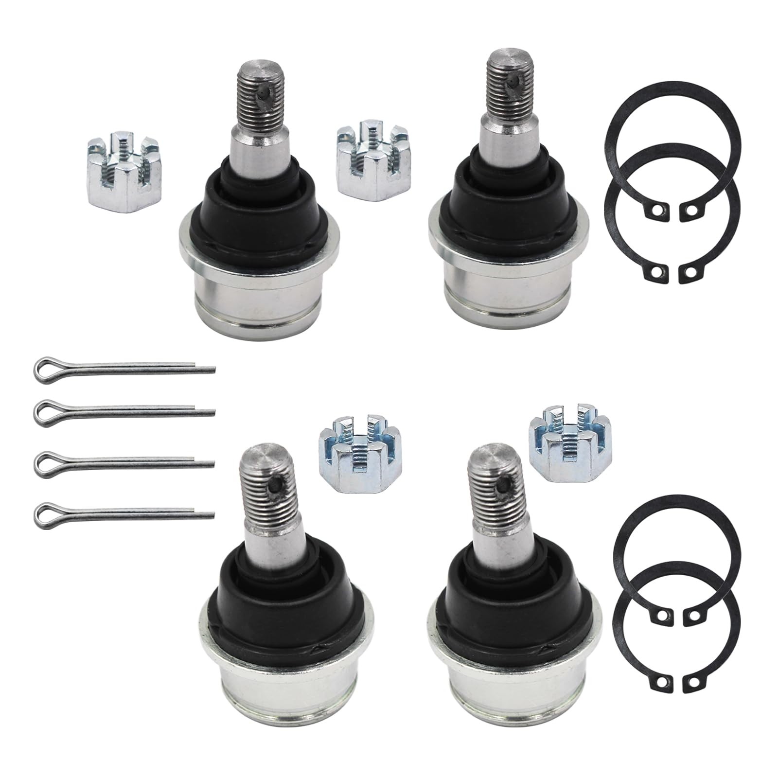 Ball Joint Kit Compatible with Rancher 350/420/400, Foreman 450/500, Rubicon …